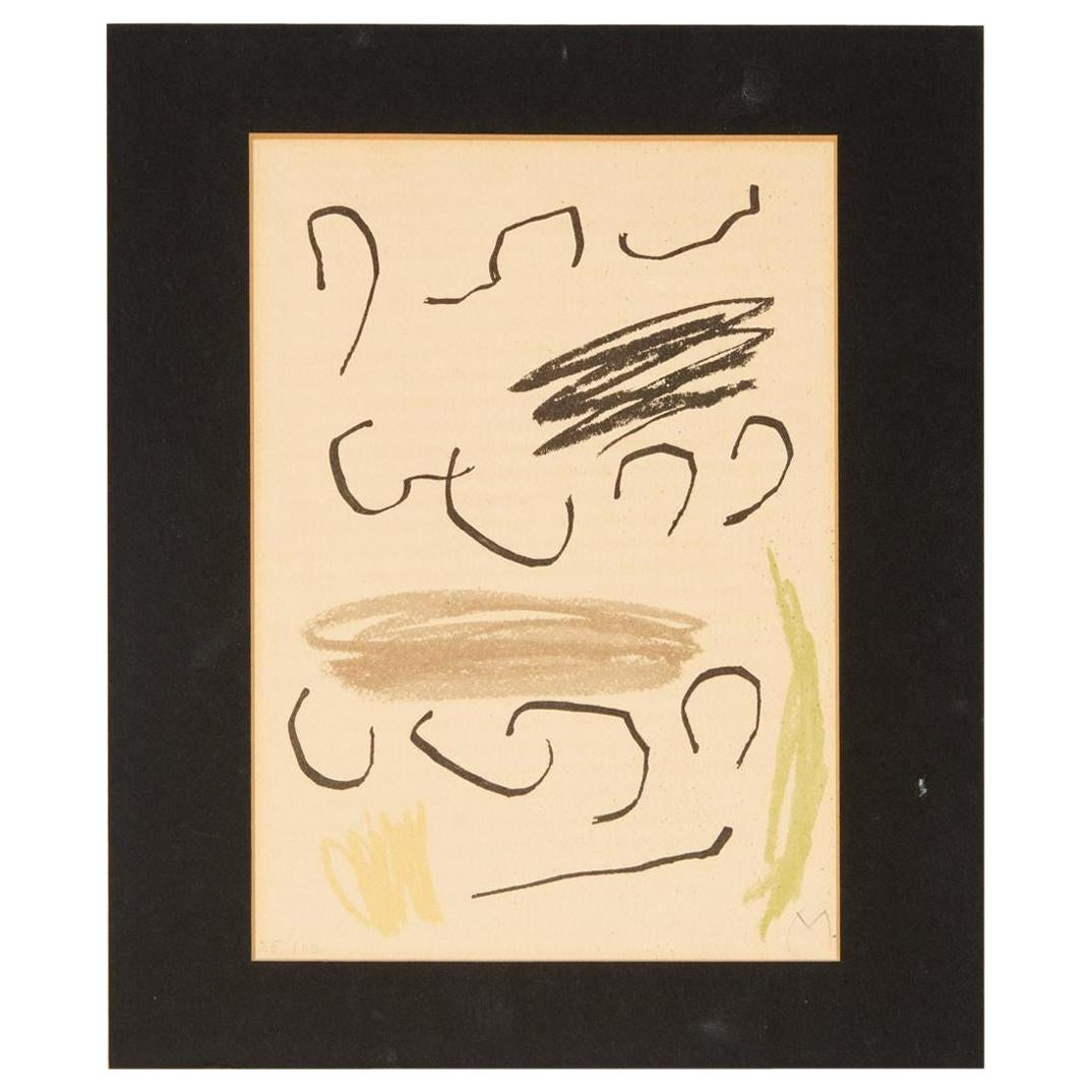 Colored Lithograph by Joan Miró