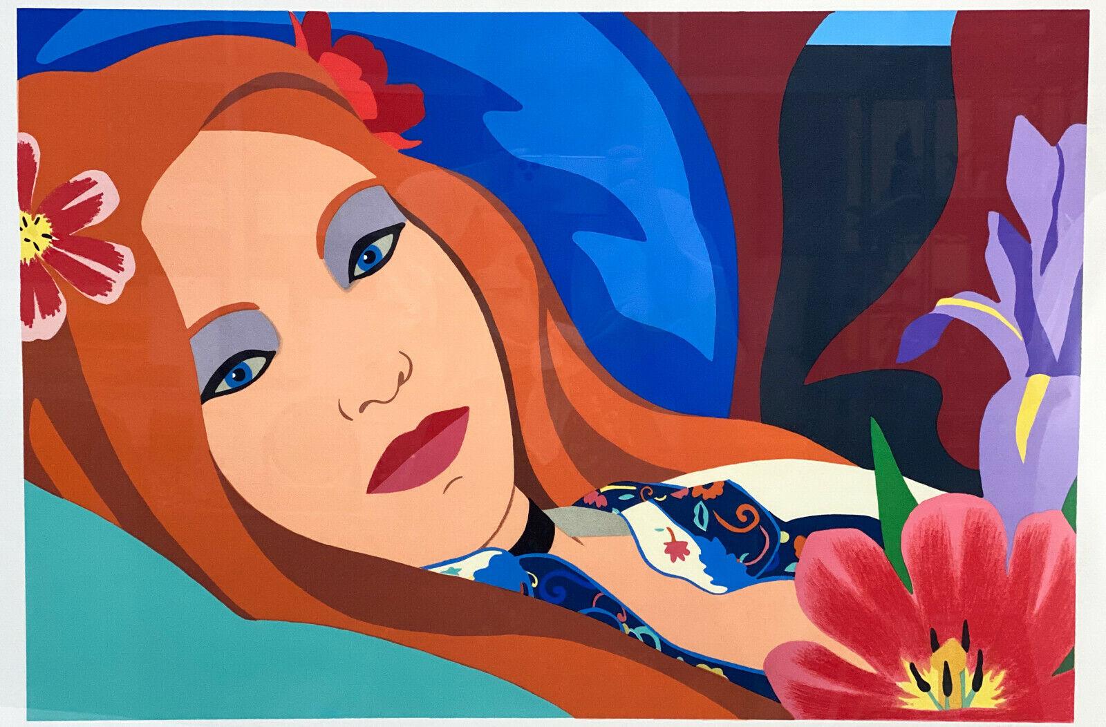 Colored lithograph by Tom Wesselmann, Titled 