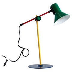 Lampe de bureau en métal coloré, série Z1-90 pour Veneta Lumi, années 1990