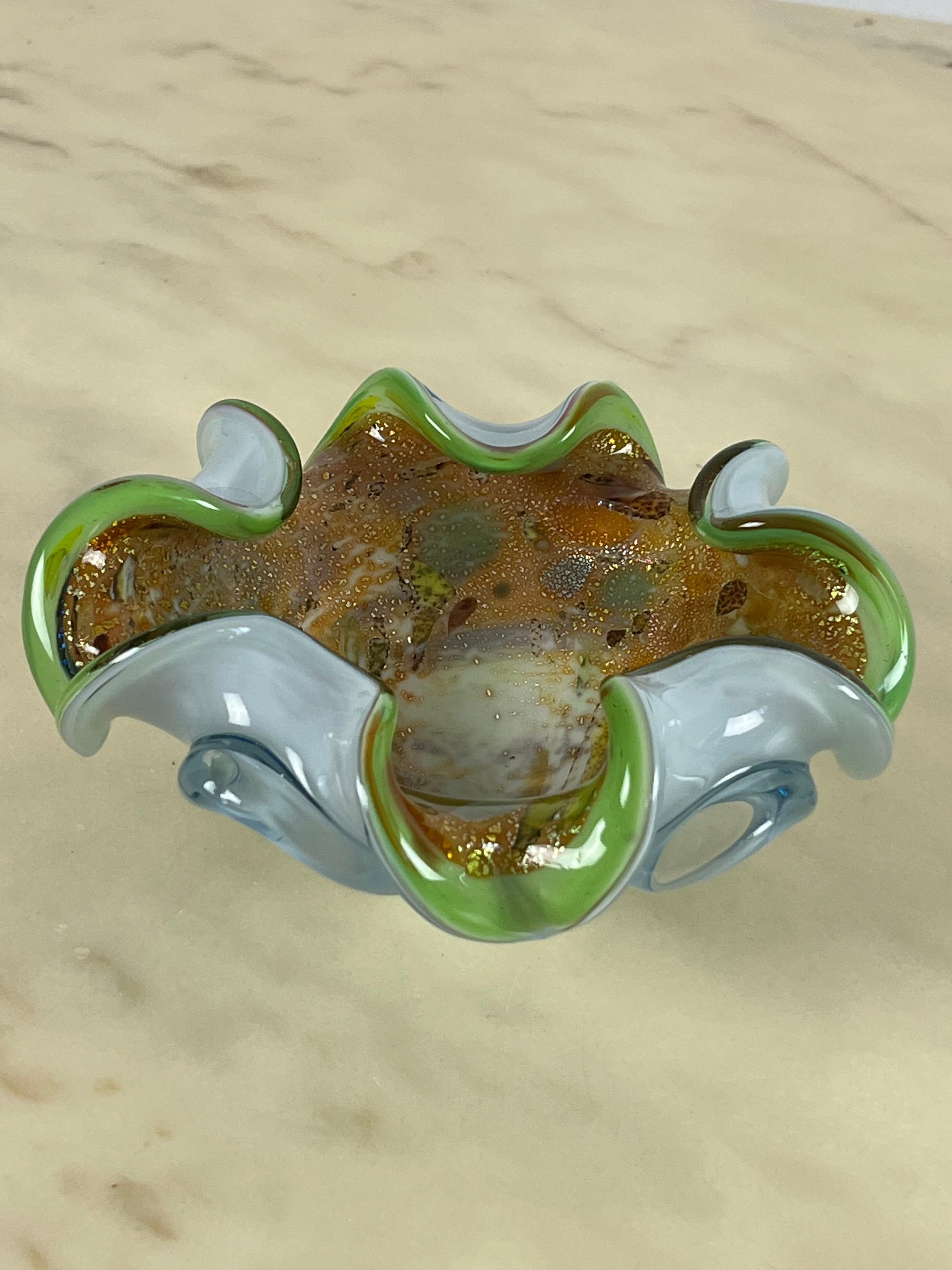 Colored Murano Glass Ashtray/Pocket Tray, Italy, 1970s For Sale 1