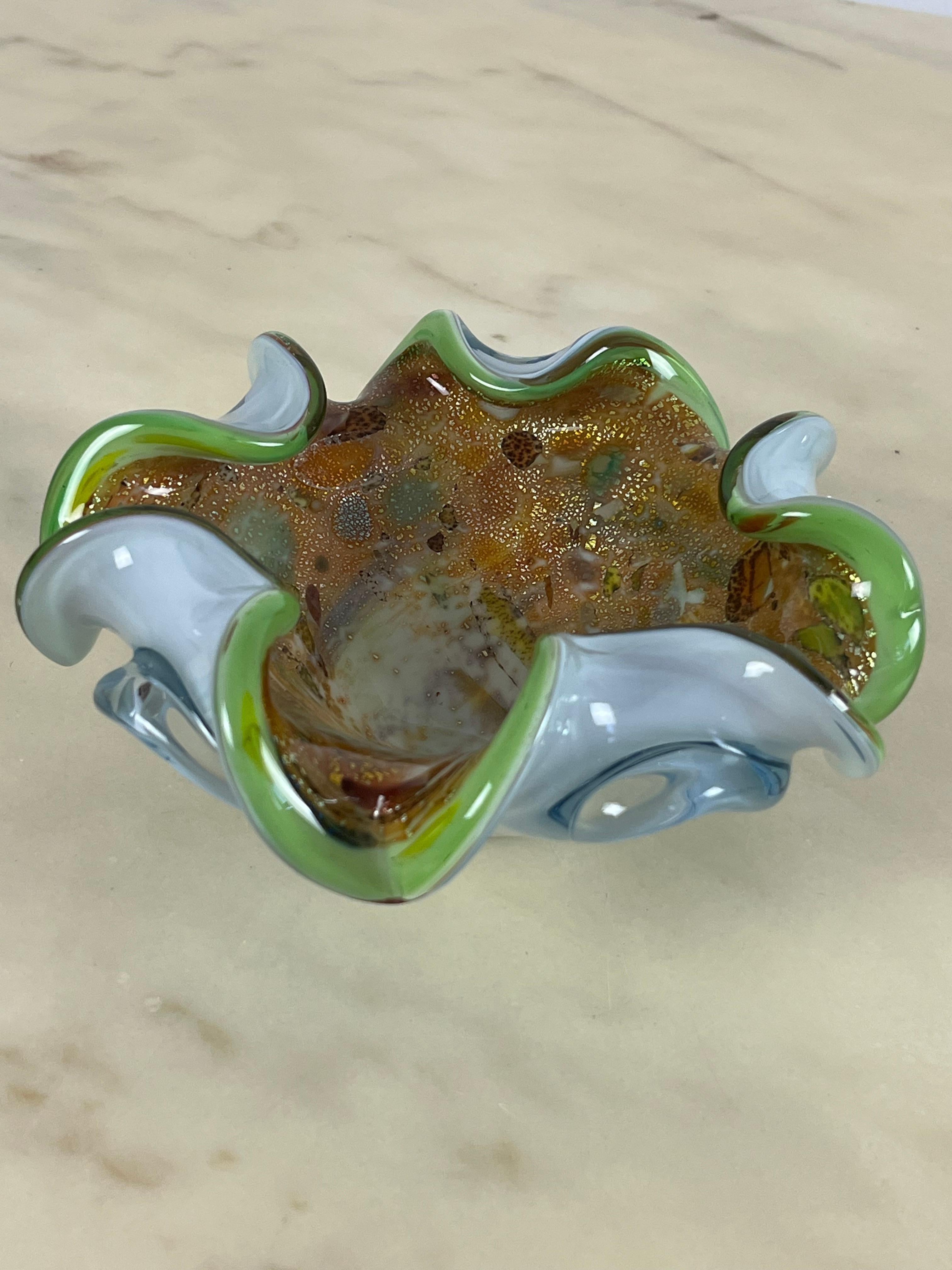 Colored Murano Glass Ashtray/Pocket Tray, Italy, 1970s For Sale 2