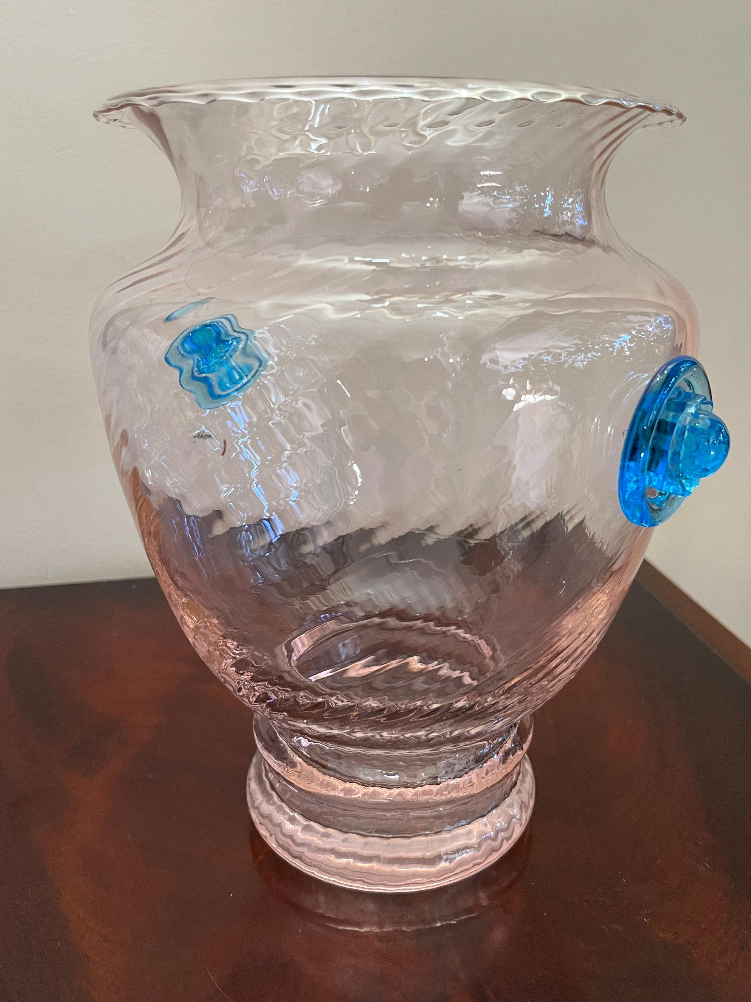 Other Colored Murano Glass Vase, Italy, 1980s For Sale