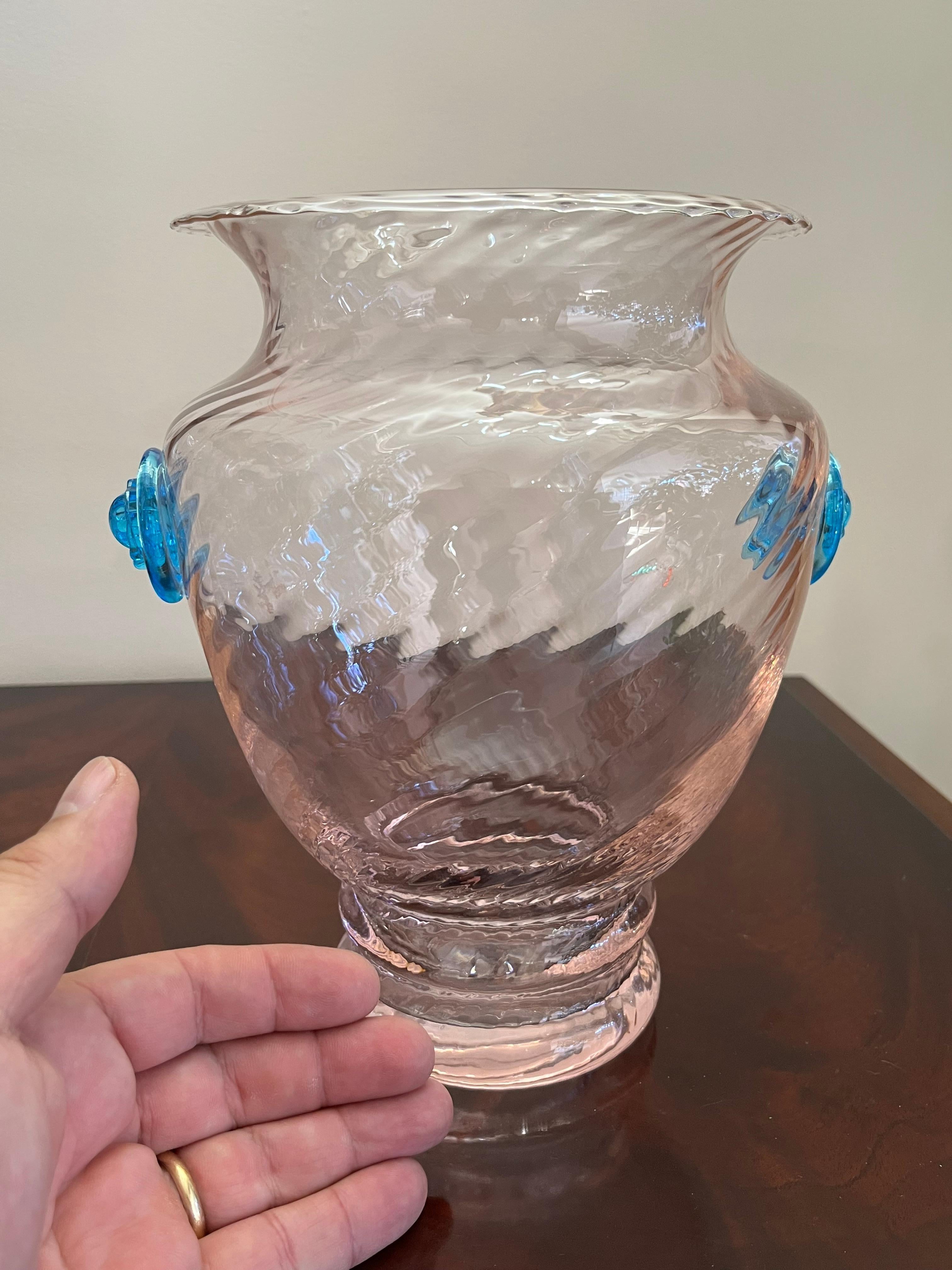 Verre Vase en verre de Murano coloré, Italie, années 1980 en vente