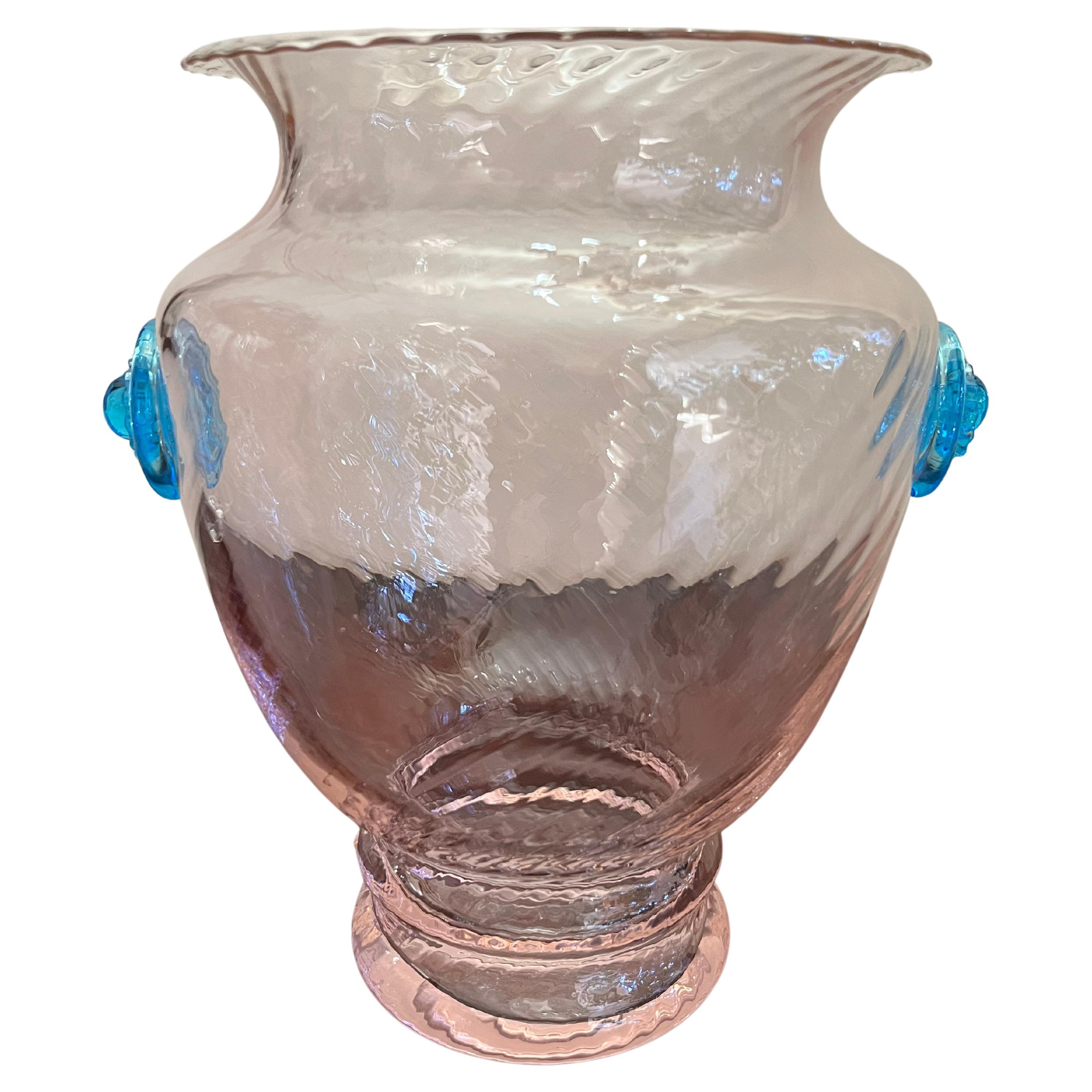 Colored Murano Glass Vase, Italy, 1980s For Sale