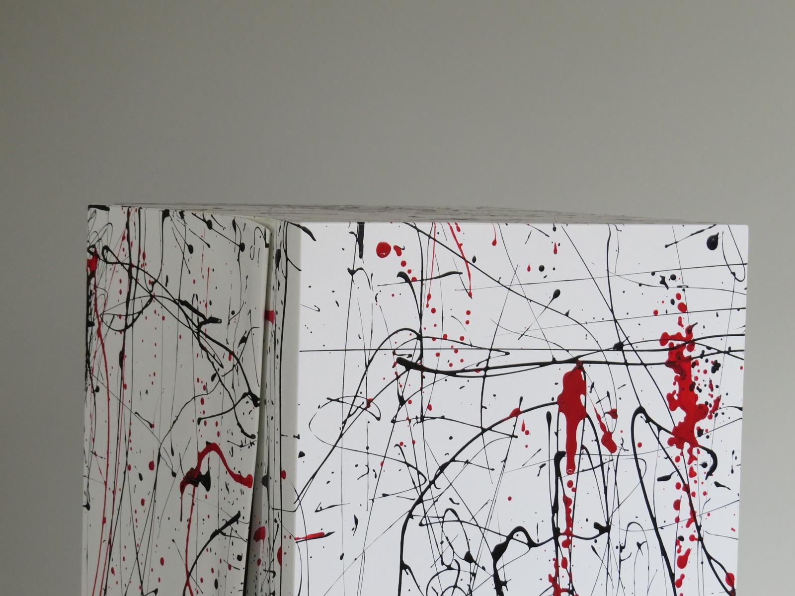 Farbgefärbte Objektmöbel im Stil von Jackson Pollock (Gemalt) im Angebot