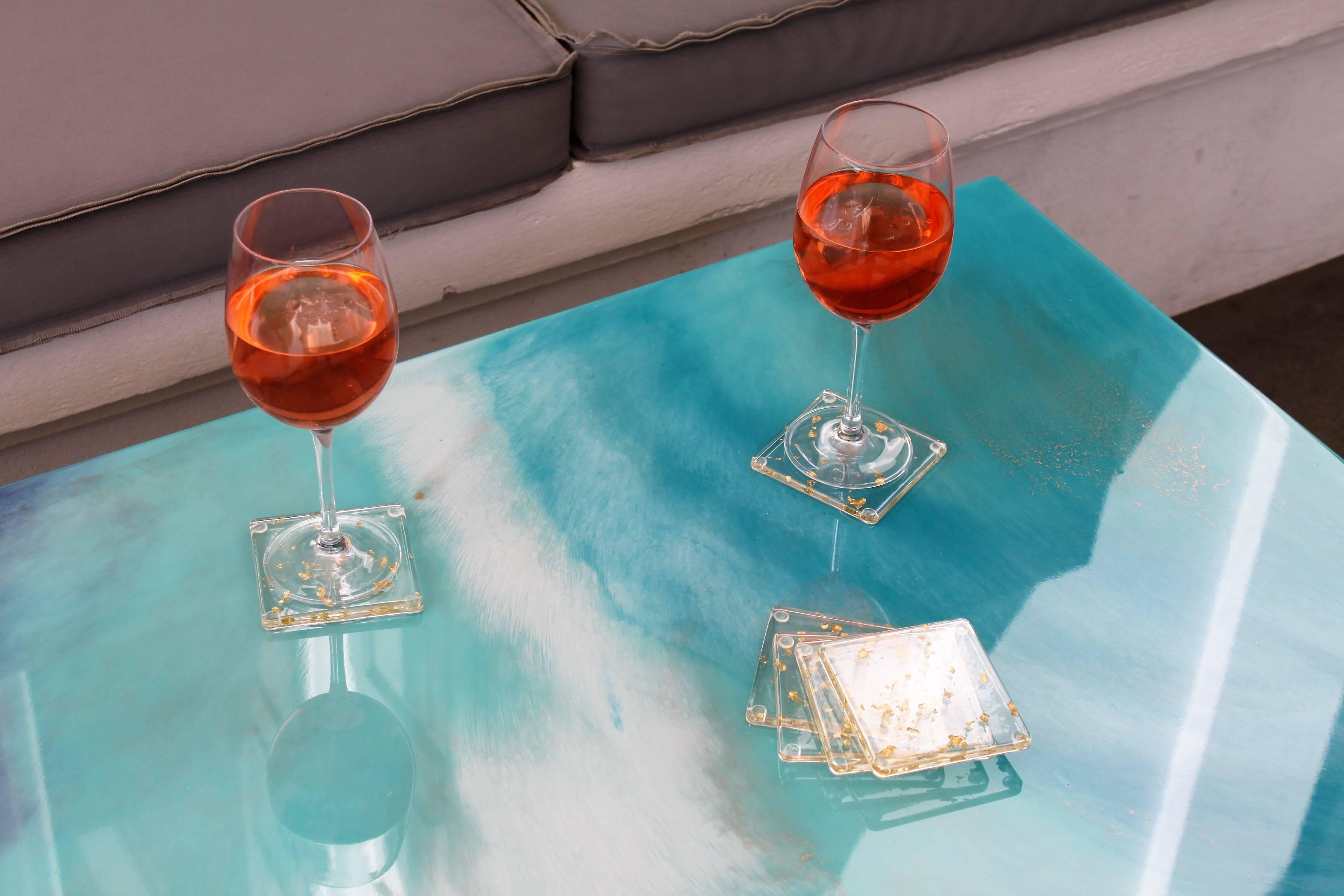 Greek Contemporary Resin Coffee Table 