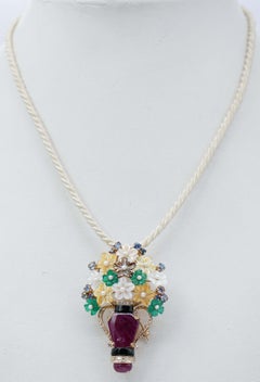 Stones, Agate, Rubies, Sapphires, Diamonds, Pearls, Onyx, Brooch/Pendant