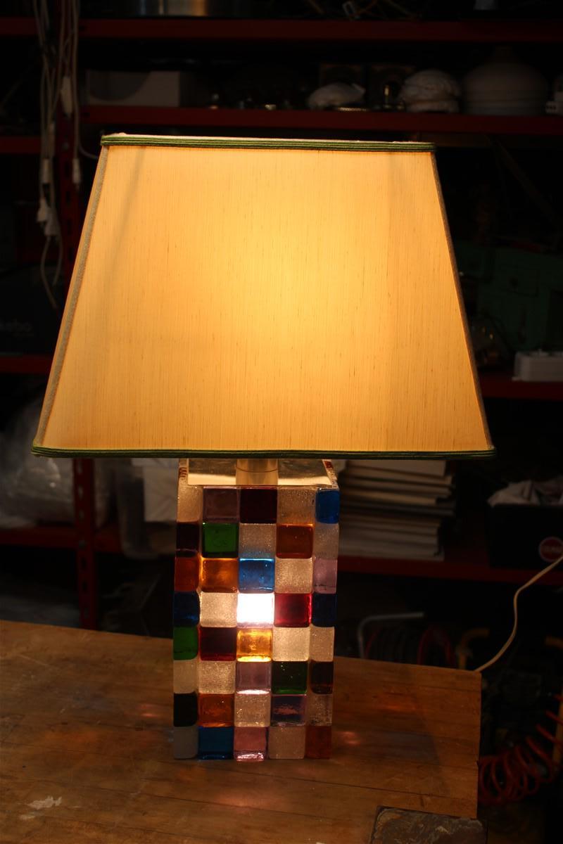 Colored Table Lamp Flavio Poli for Poliarte 1970s Italian Design Pop Art For Sale 4