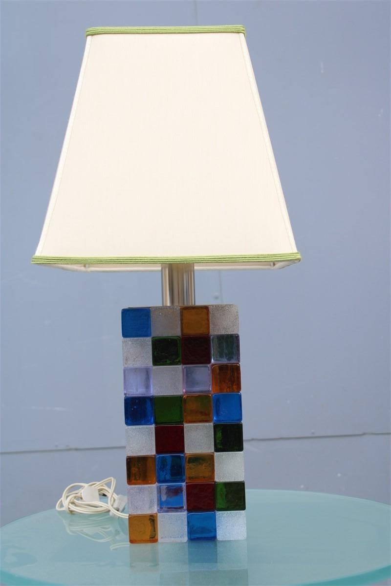Colored Table Lamp Flavio Poli for Poliarte 1970s Italian Design Pop Art For Sale 1