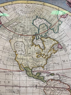 Colored wall map of the WORLD