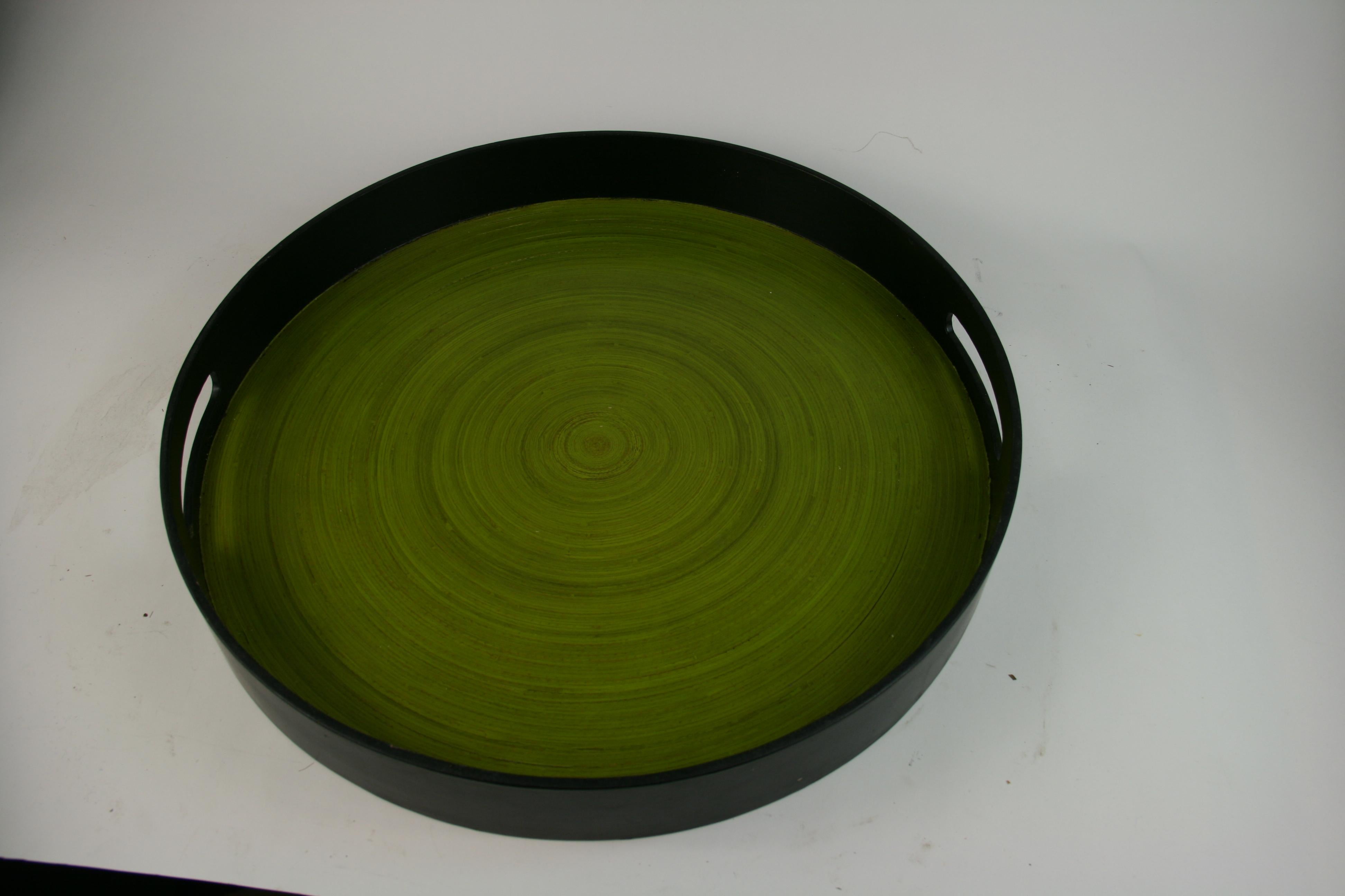 Mid-20th Century Colorful 1960s Painted Wood Serving Tray