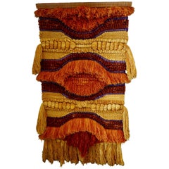 Colorful 1960s Wool Tapestry
