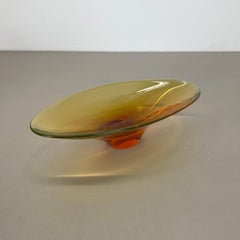 Bunte 29cm Murano-Glasschale Tafelaufsatz von Flavio Poli, Italien, 1970er Jahre