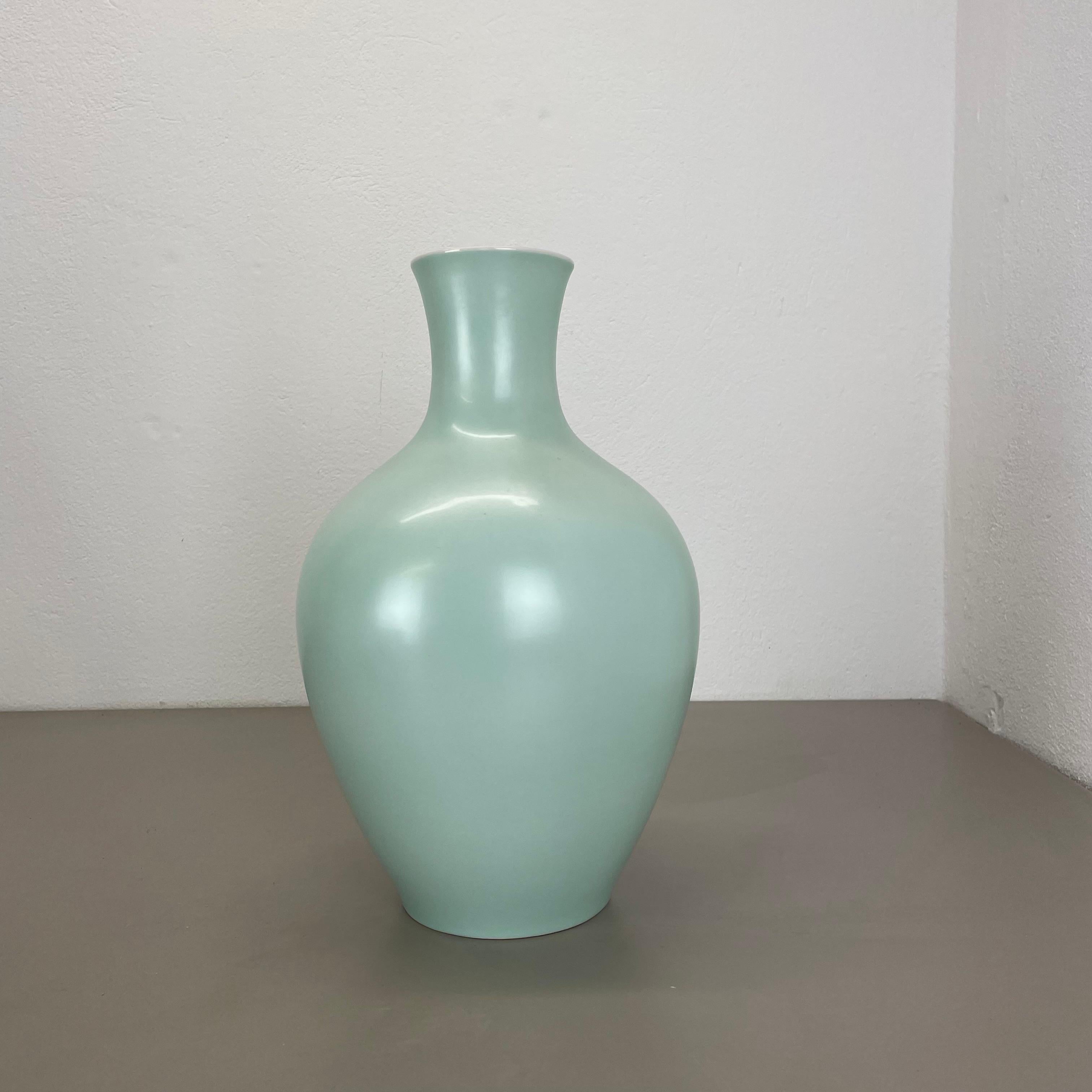 Mid-Century Modern colorful 35cm Vase by Hermann Gretsch for Porzellanfabrik Arzberg, Germany, 1937