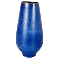 Bunte abstrakte Keramikvase aus Karlsruher Majolika, Deutschland, 1950er Jahre