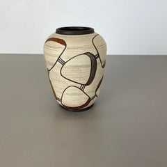 Vase abstrait coloré en céramique par Sawa Ceramic Franz Schwaderlapp, Allemagne années 1950