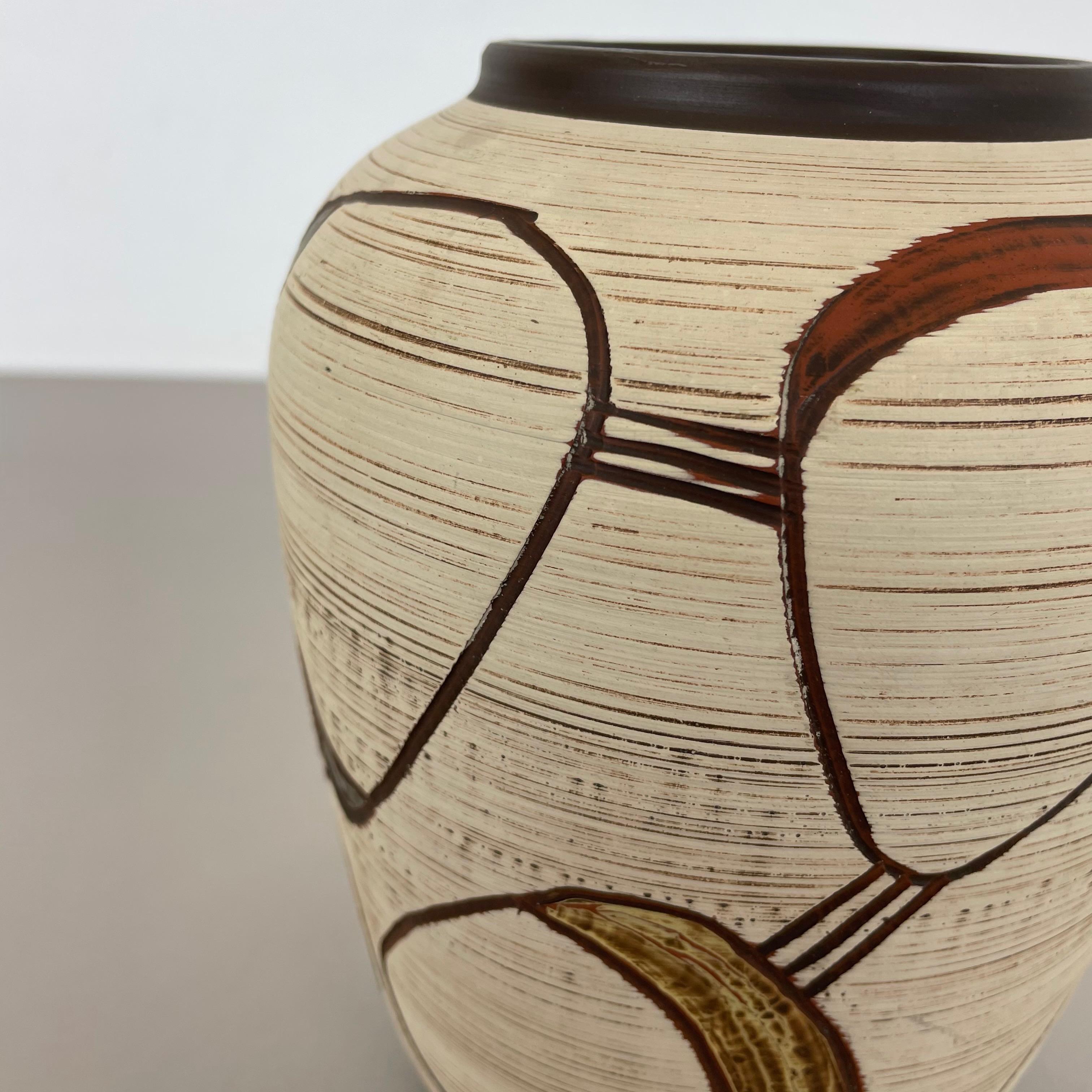 20ième siècle Vase abstrait coloré en céramique par Sawa Ceramic Franz Schwaderlapp, Allemagne années 1950 en vente