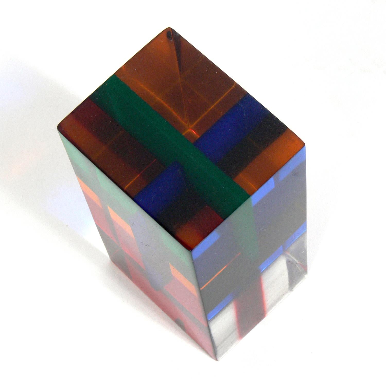 Colorful Acrylic Sculpture by Vasa 1