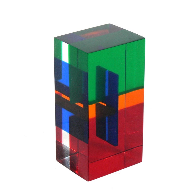 Colorful Acrylic Sculpture by Vasa at 1stDibs