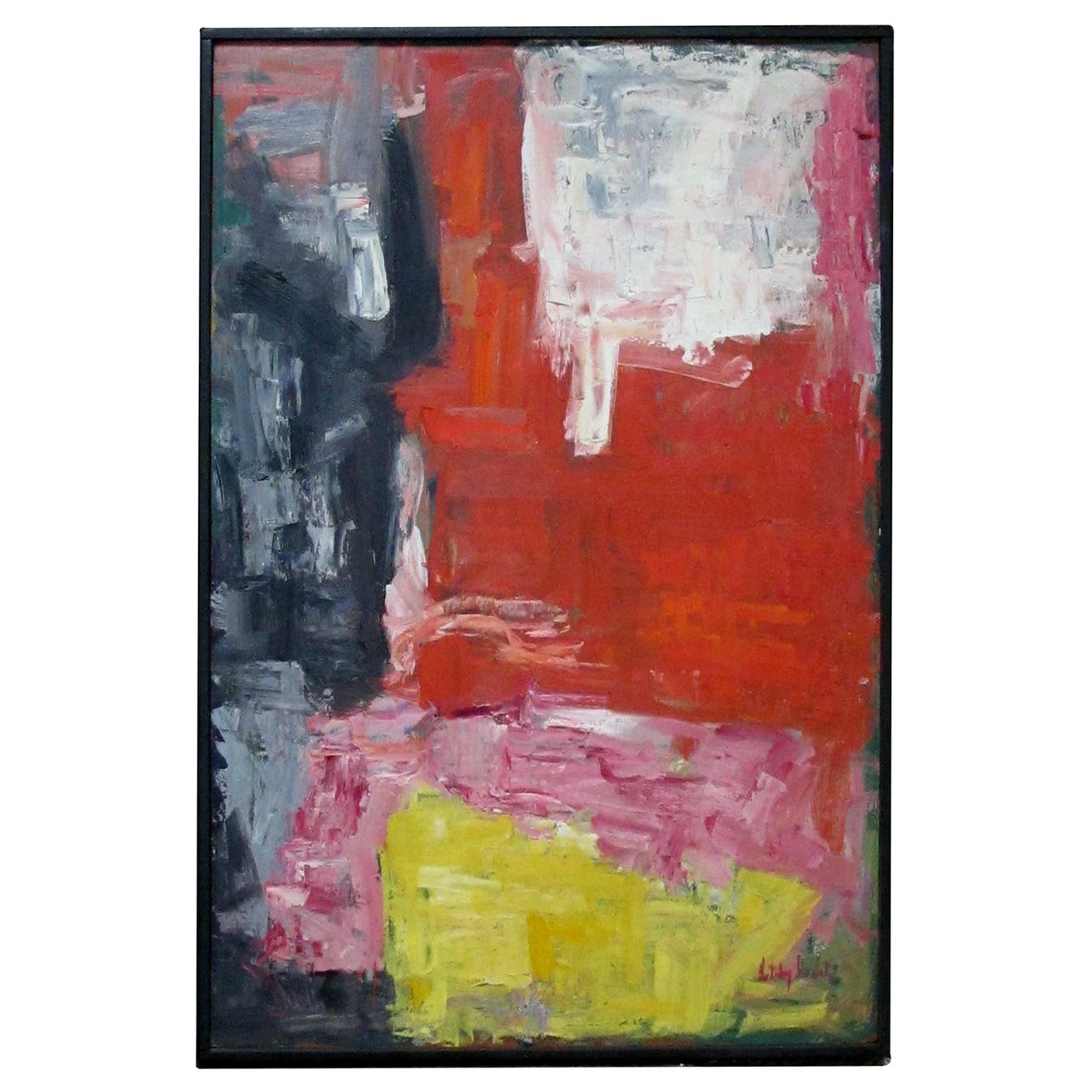 Colorful American Midcentury Abstract Expressionist Painting