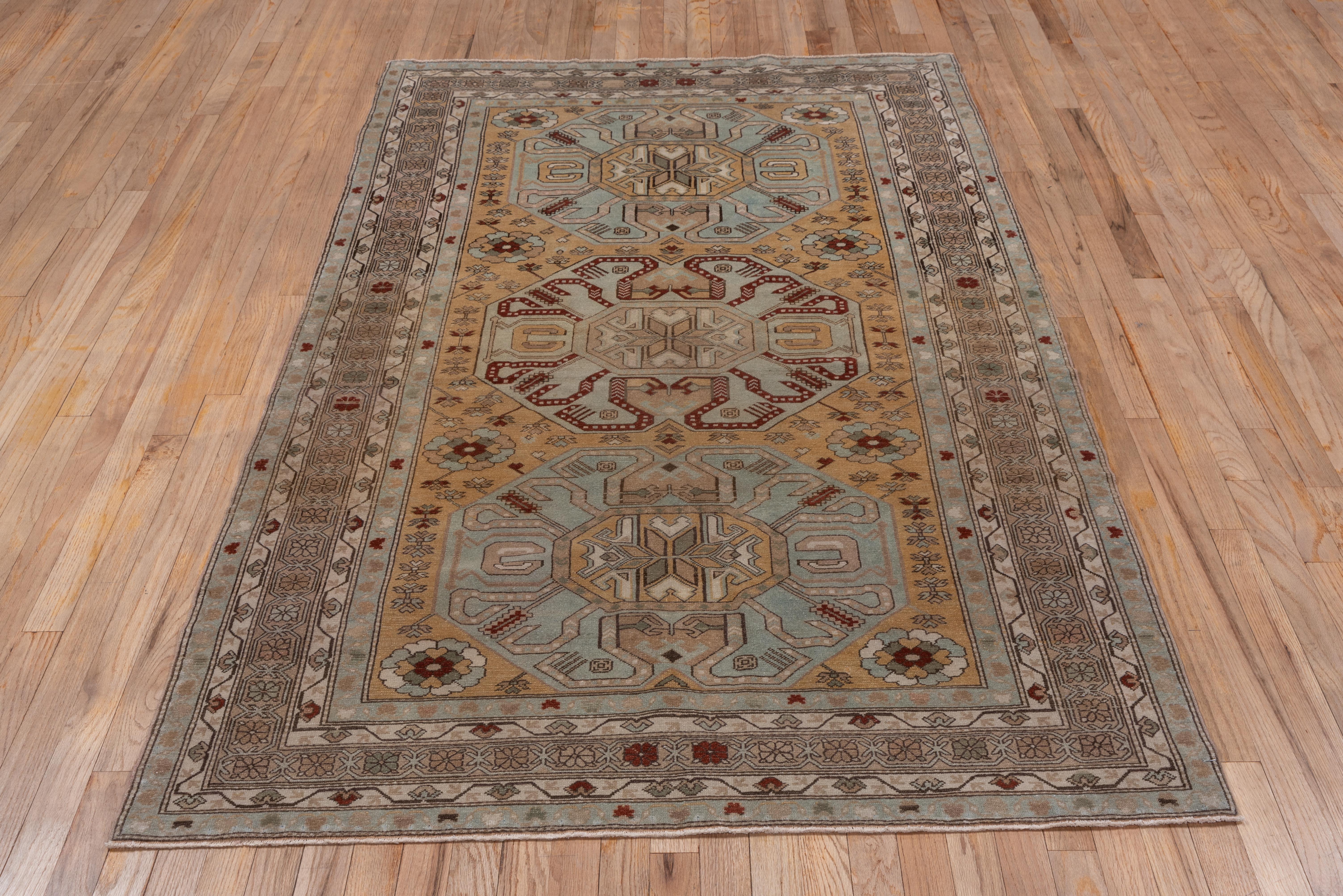 Early 20th Century Colorful Antique Caucasian Karabagh Rug, circa 1920s For Sale