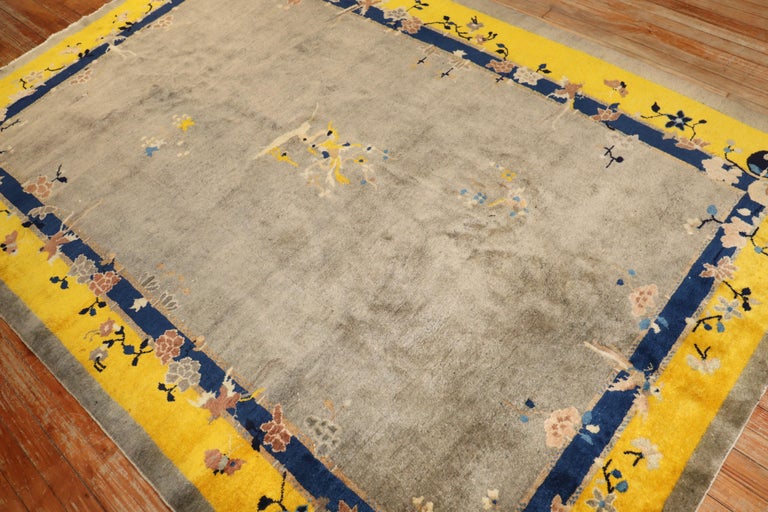 Colorful Antique Chinese Peking Rug For Sale at 1stDibs