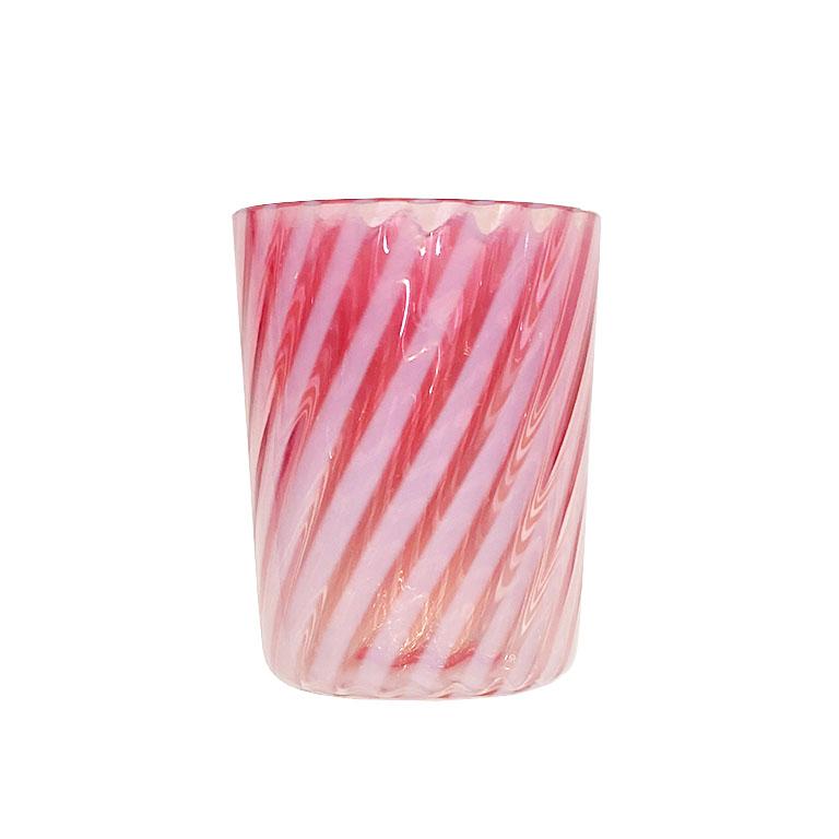 pink drinking glasses