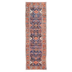 Bunter antiker persischer Bakhtiari-Galerie-Läufer mit Stammesmotiv-Design