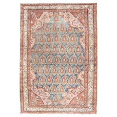 Colorful Antique Persian Hamadan Rug with Large Scale Paisley & Intricate Design
