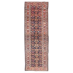 Bunter antiker persischer Lori-Läufer aus Persien mit wiederkehrendem floralem Palmette-Design