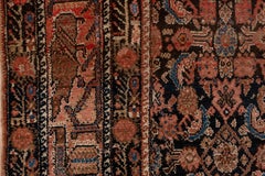 Colorful Antique Persian Malayer Gallery Rug, Herati All-Over Field, circa 1920s