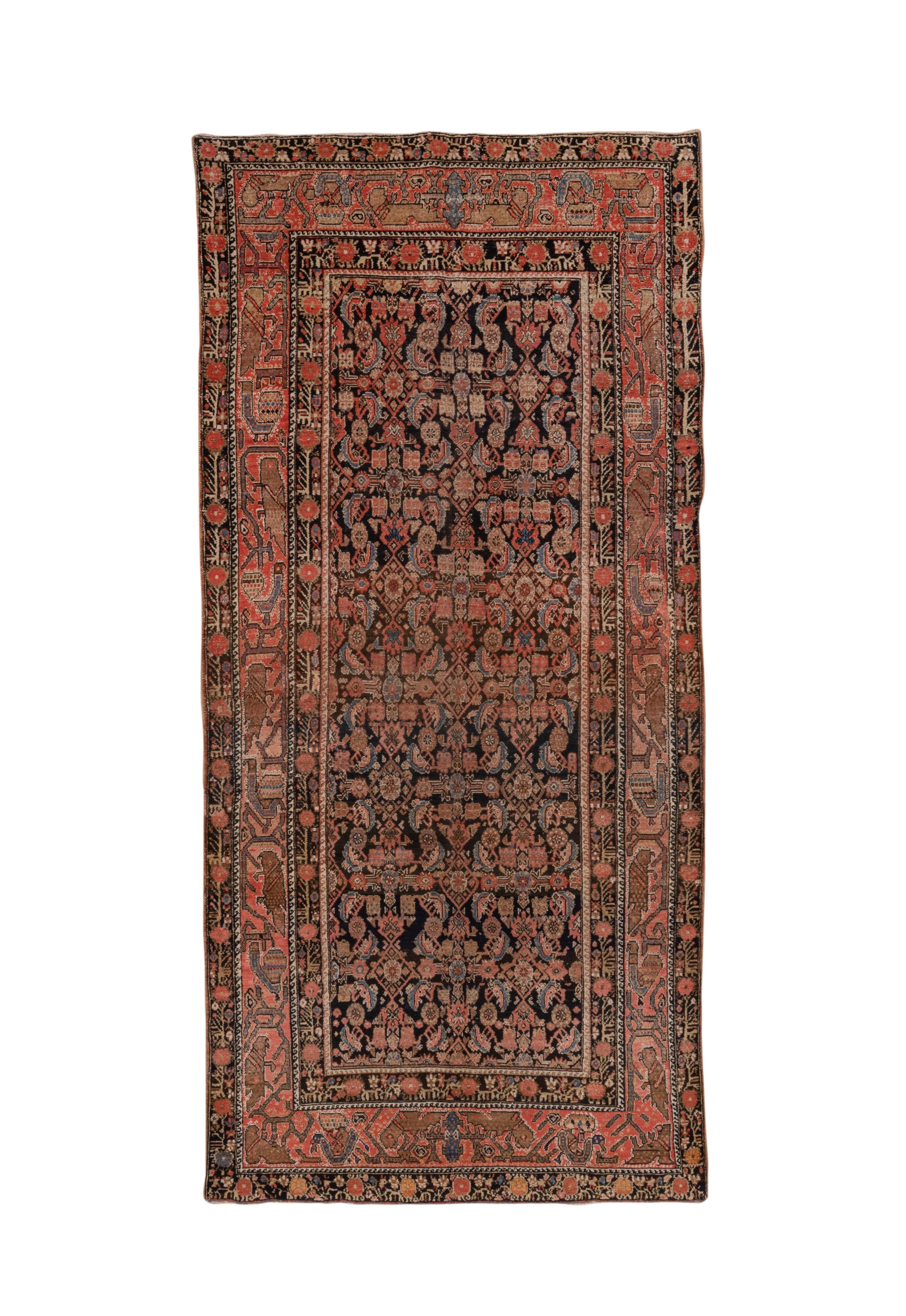 Tappeto antico persiano Malayer Gallery, Herati All-Over Field, 1920 ca. In condizioni buone in vendita a New York, NY