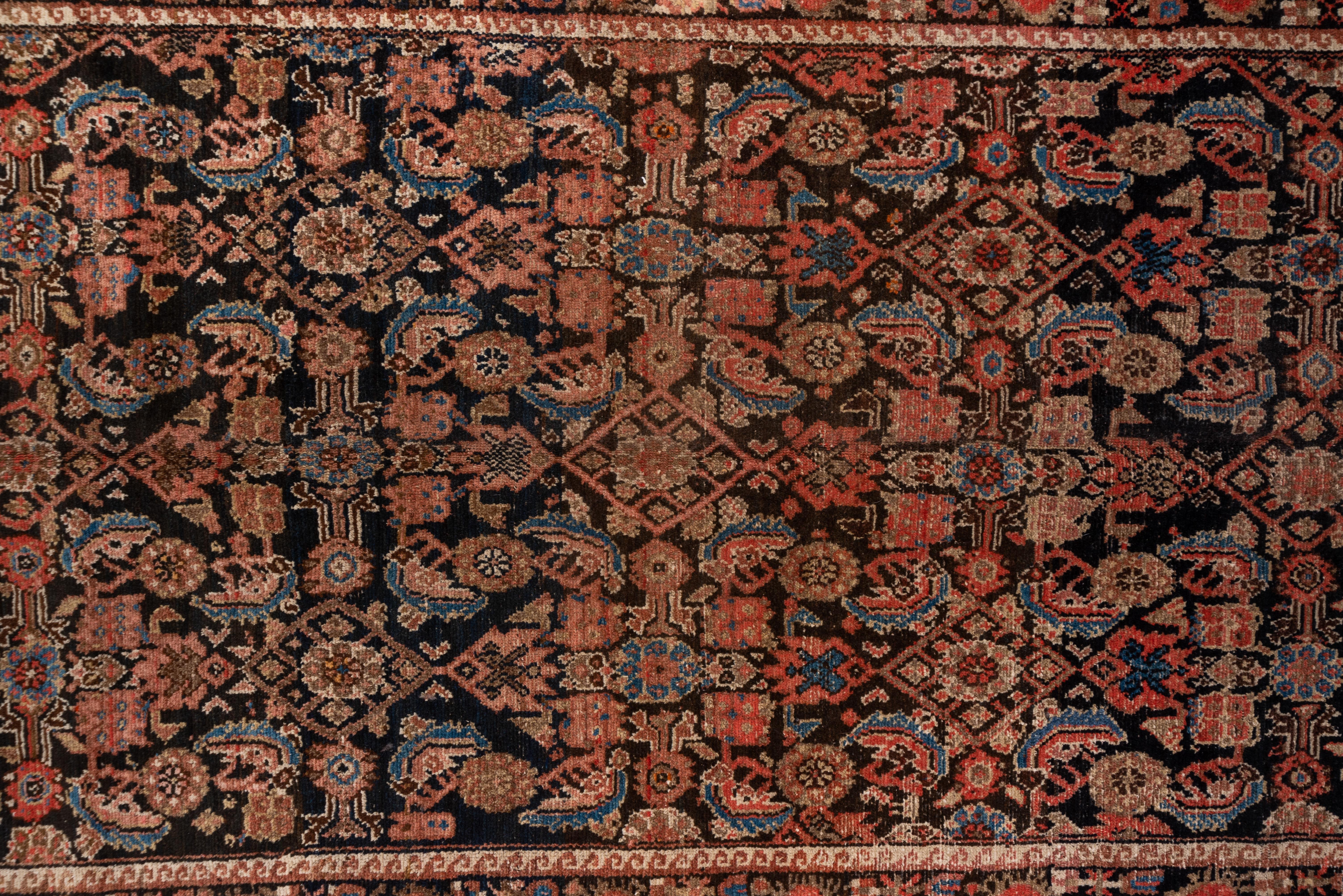 Inizio XX secolo Tappeto antico persiano Malayer Gallery, Herati All-Over Field, 1920 ca. in vendita