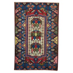 Tapis persan ancien coloré Malayer Mat