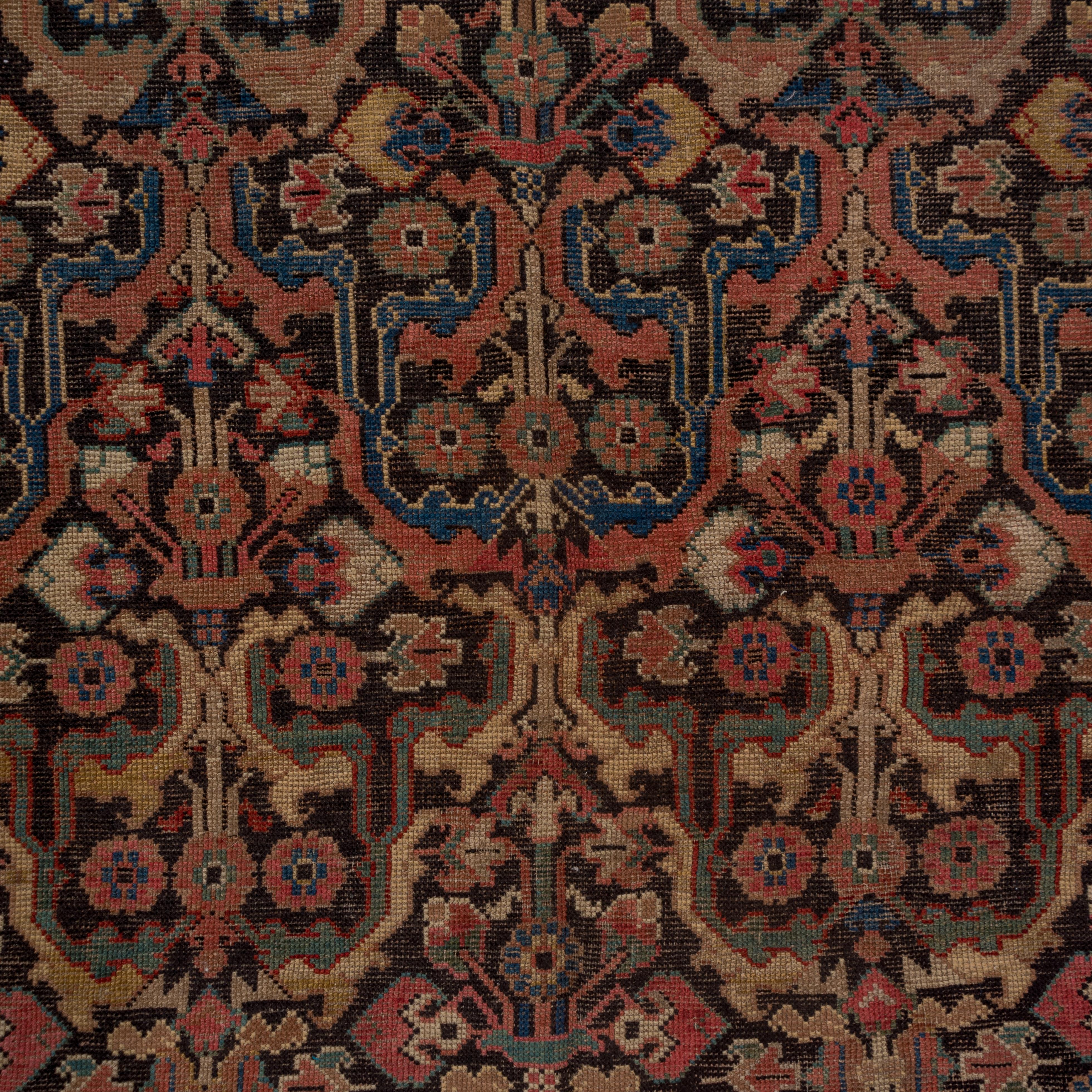 Colorful Antique Tribal Caucasian Karabagh Rug, circa 1900s For Sale 3