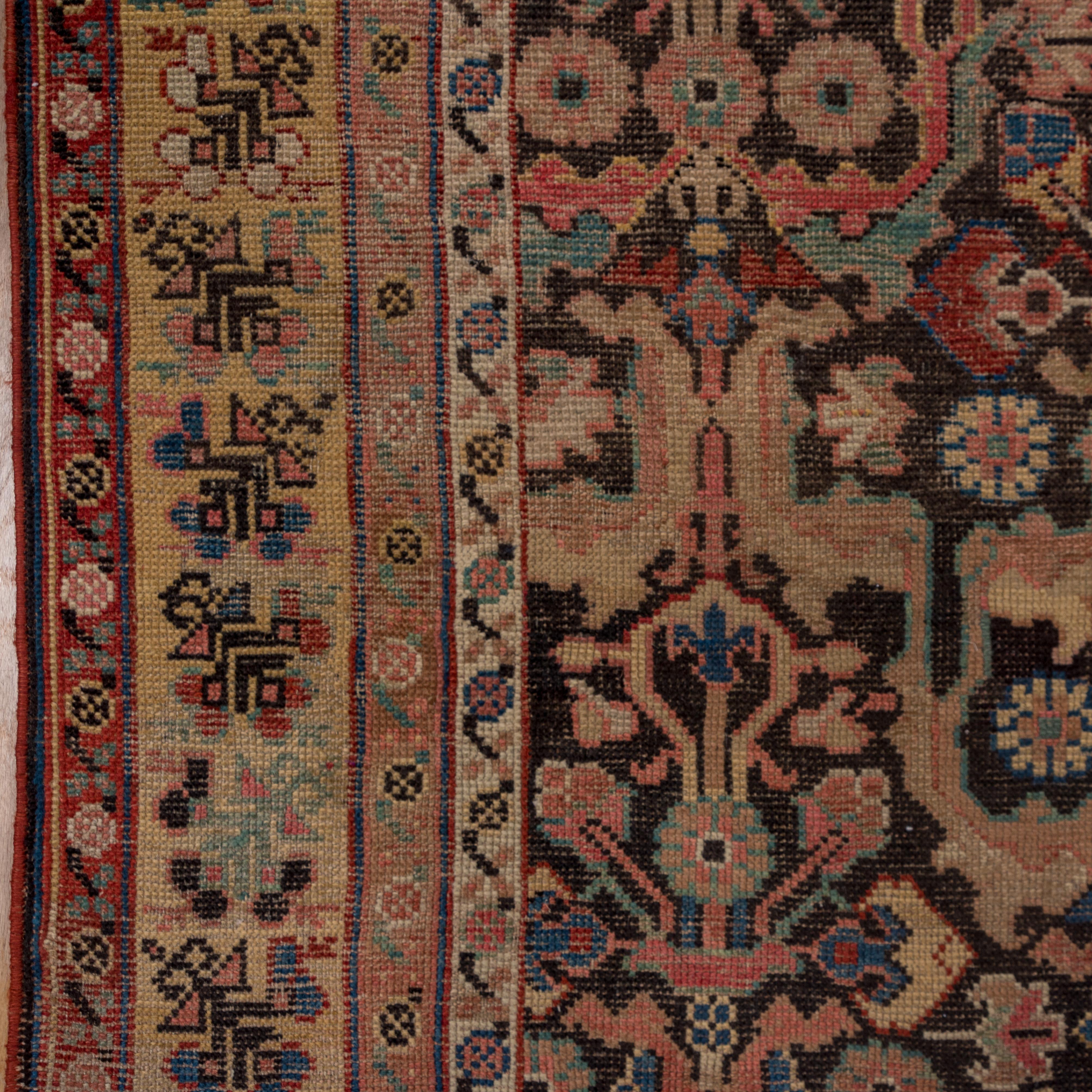 Colorful Antique Tribal Caucasian Karabagh Rug, circa 1900s For Sale 2