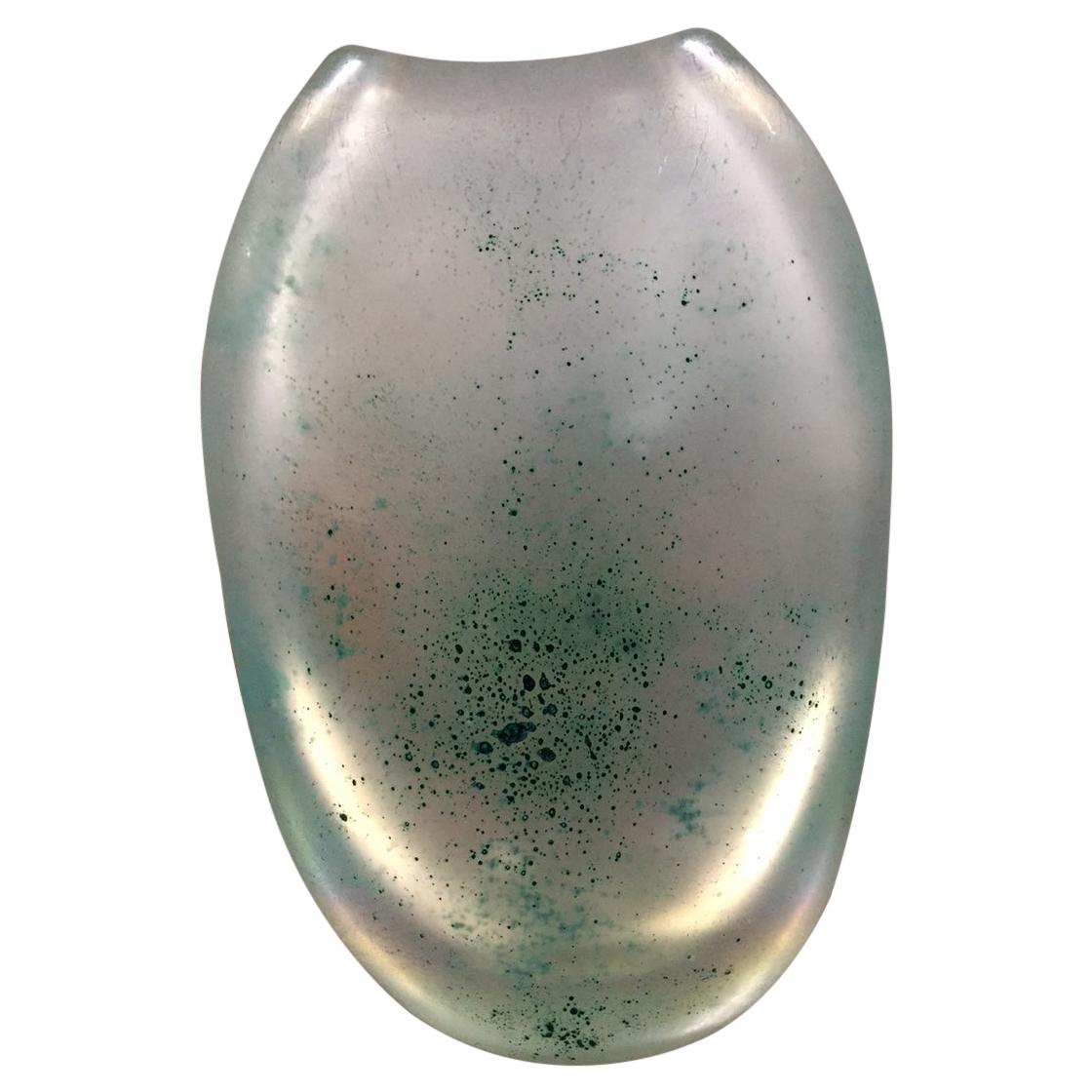 Colorful Archimede Seguso Murano Glass Vase