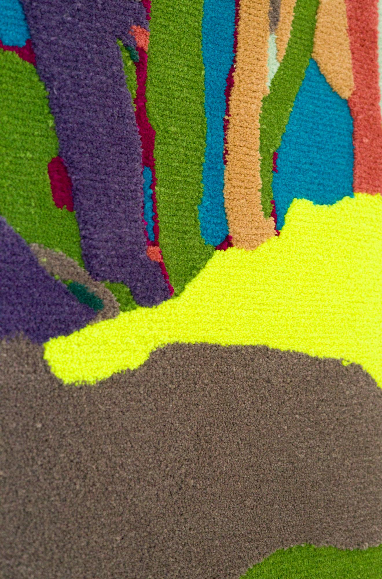 colourful tufted rug