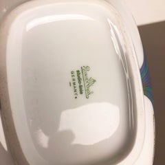 Colorful Art Vase Porcelain Vase by Rosemonde Nairac for Rosenthal Germany 1970s