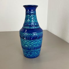 Colorful Bitossi Style Fat Lava Pottery Vase by Bay Ceramics, Germany, 1970s