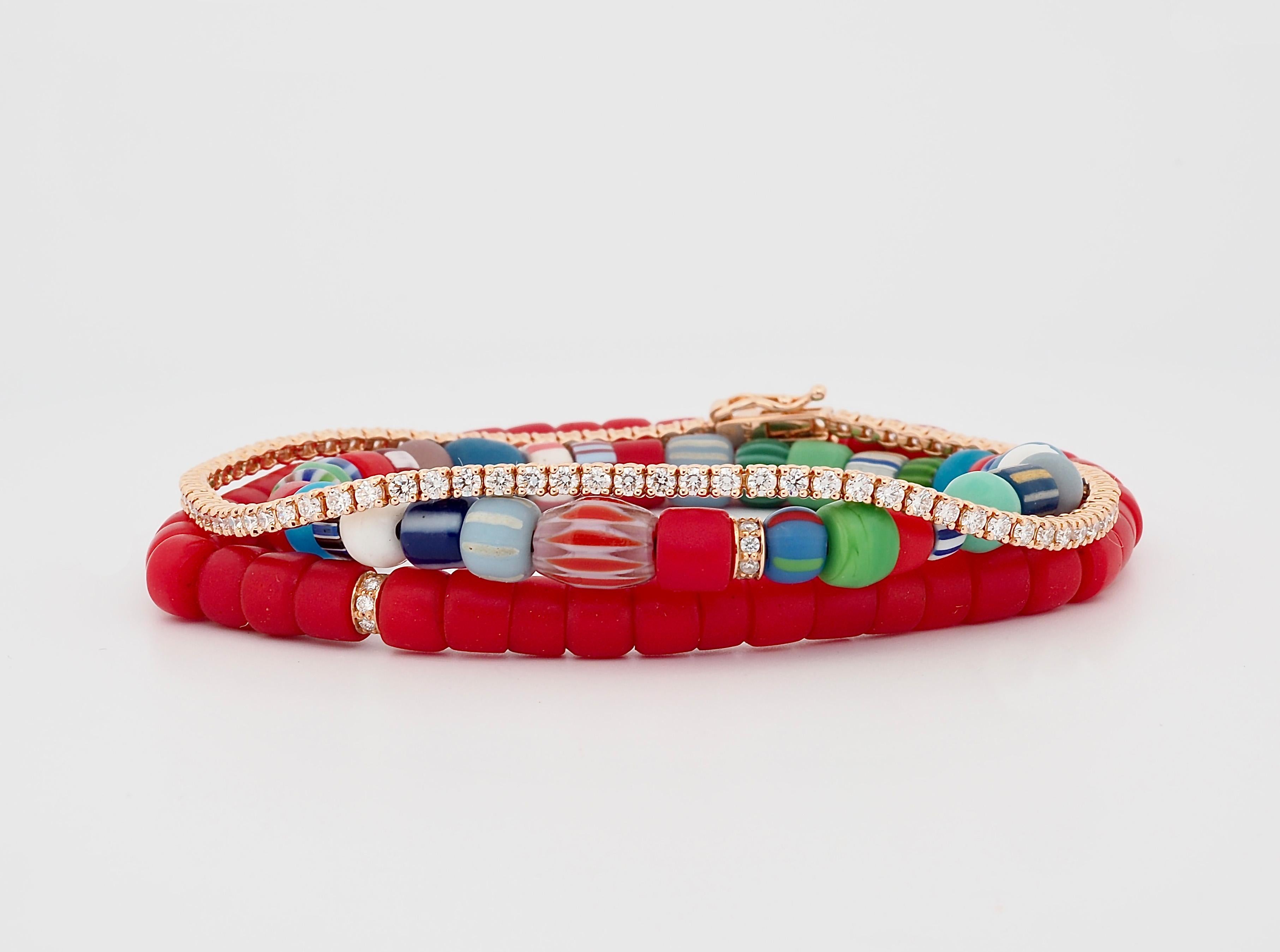 diamond beads bracelet