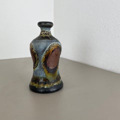 colorful Brutalist Fat Lava Ceramic Vase by Dümler and Breiden Germany, 1970s