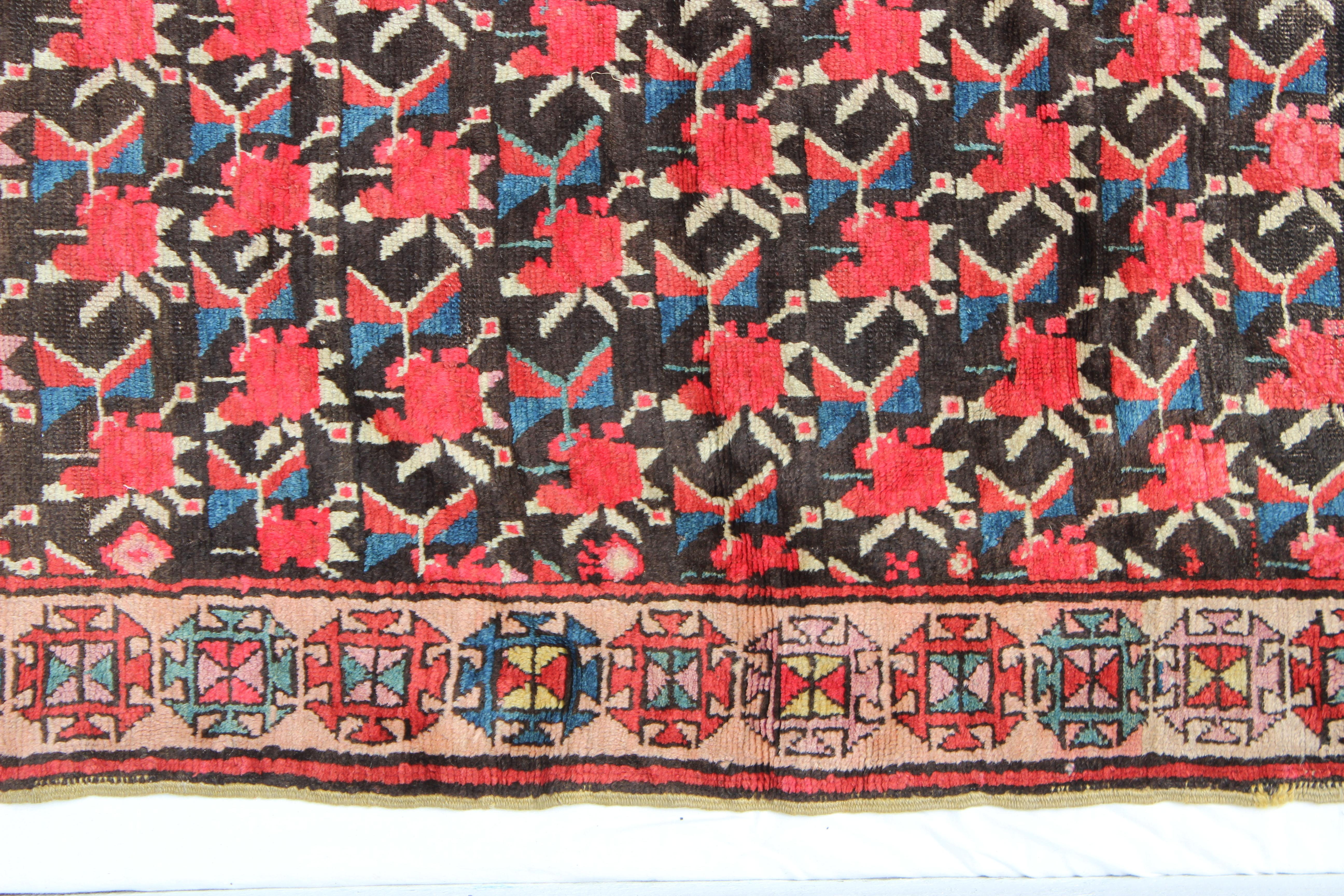 Colorful Caucasian Rug In Good Condition In East Hampton, NY