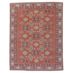 Vintage Colorful Caucasian Style Carpet