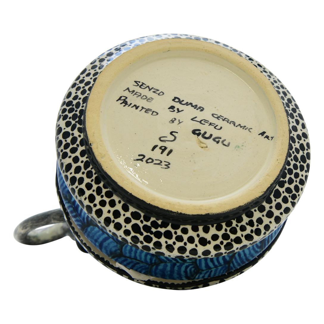 Boîte à bijoux Monkey en céramique colorée, fabriquée à la main en Afrique du Sud Excellent état - En vente à North Miami, FL