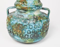 Vaso colorato in ceramica "Sea Garden" di Alvino Bagni per Raymor