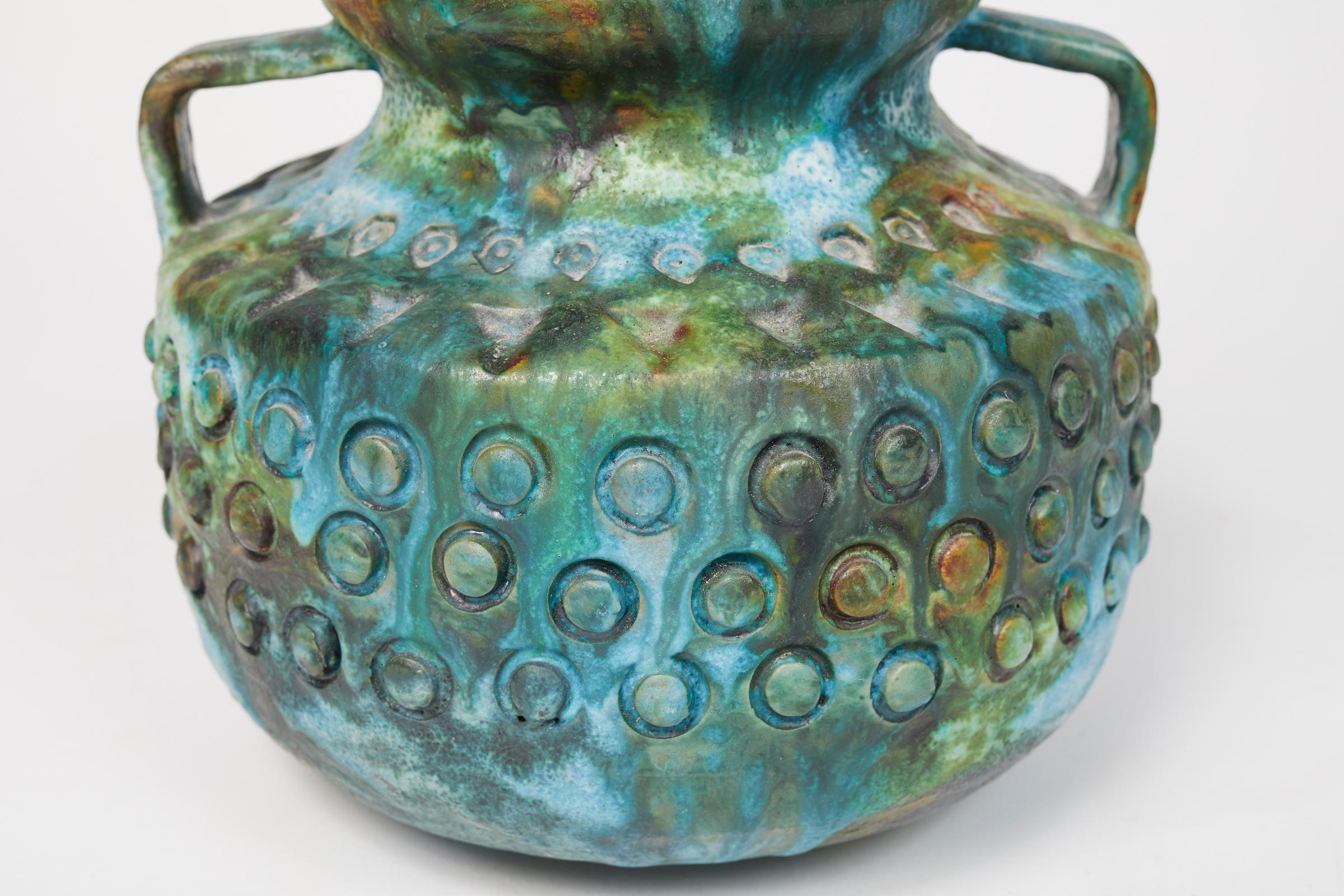 Bunte Keramikvase „Sea Garden“ von Alvino Bagni für Raymor im Angebot 4