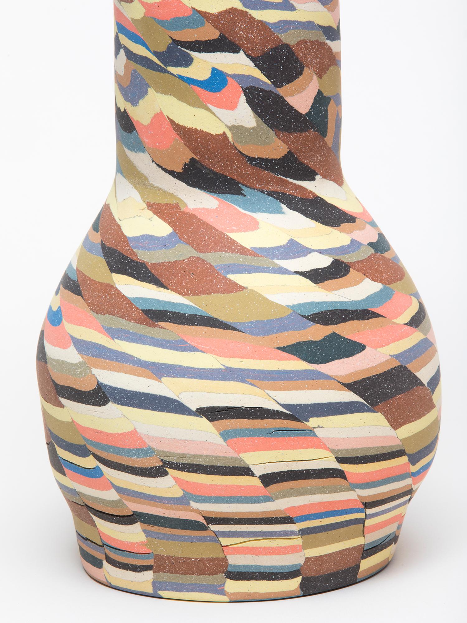 Colorful Ceramic Vase by Cody Hoyt In New Condition In Brooklyn, NY