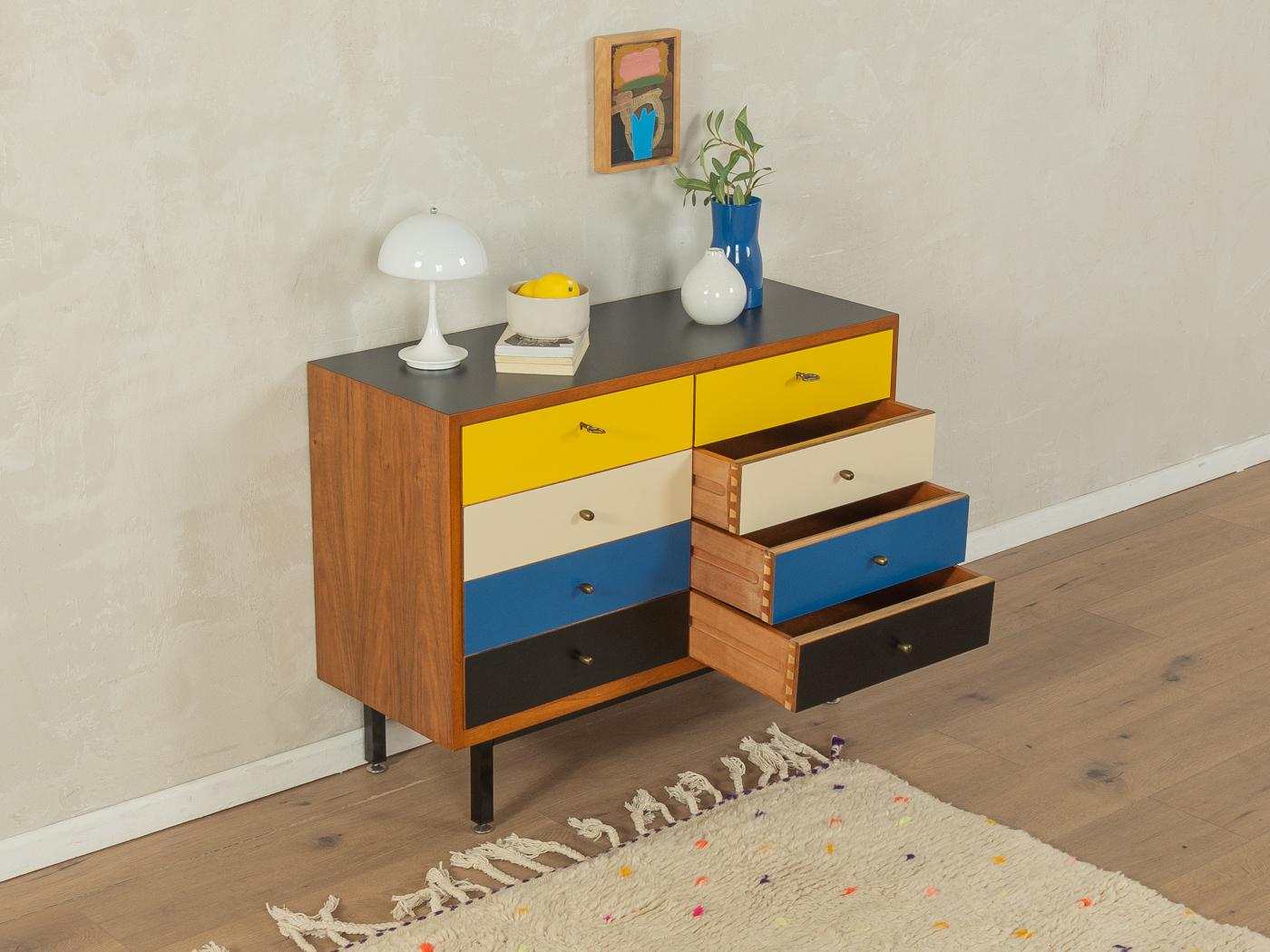 Bunte Schubladen-Kommode, WK Möbel (Moderne der Mitte des Jahrhunderts) im Angebot