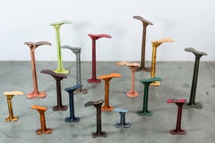 Colorful Collection of Vintage Cast Iron Shoemaker Forms
